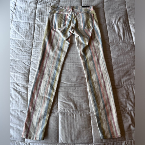 NWT J Brand Skinny Low-rise Candy Stripe Jean Legging 28 - Picture 8 of 10